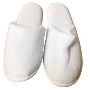 White Slippers Size 8/9  New